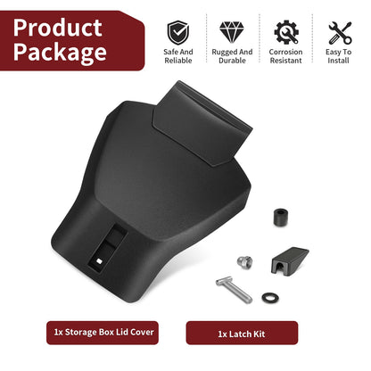 Storage Box Lid Cover & Latch Kit for Arctic Cat 400 450 500 550 650 (2006–2017)