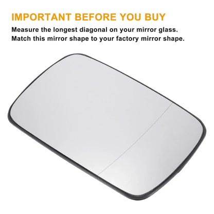 Right Side White Glass Mirror W/ Back Heated for BMW 3 Series E30-E36