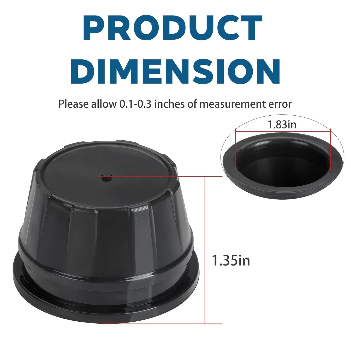 4Pcs Front + Rear Wheel Center Cap for Honda Foreman Rubicon (2003–2015)