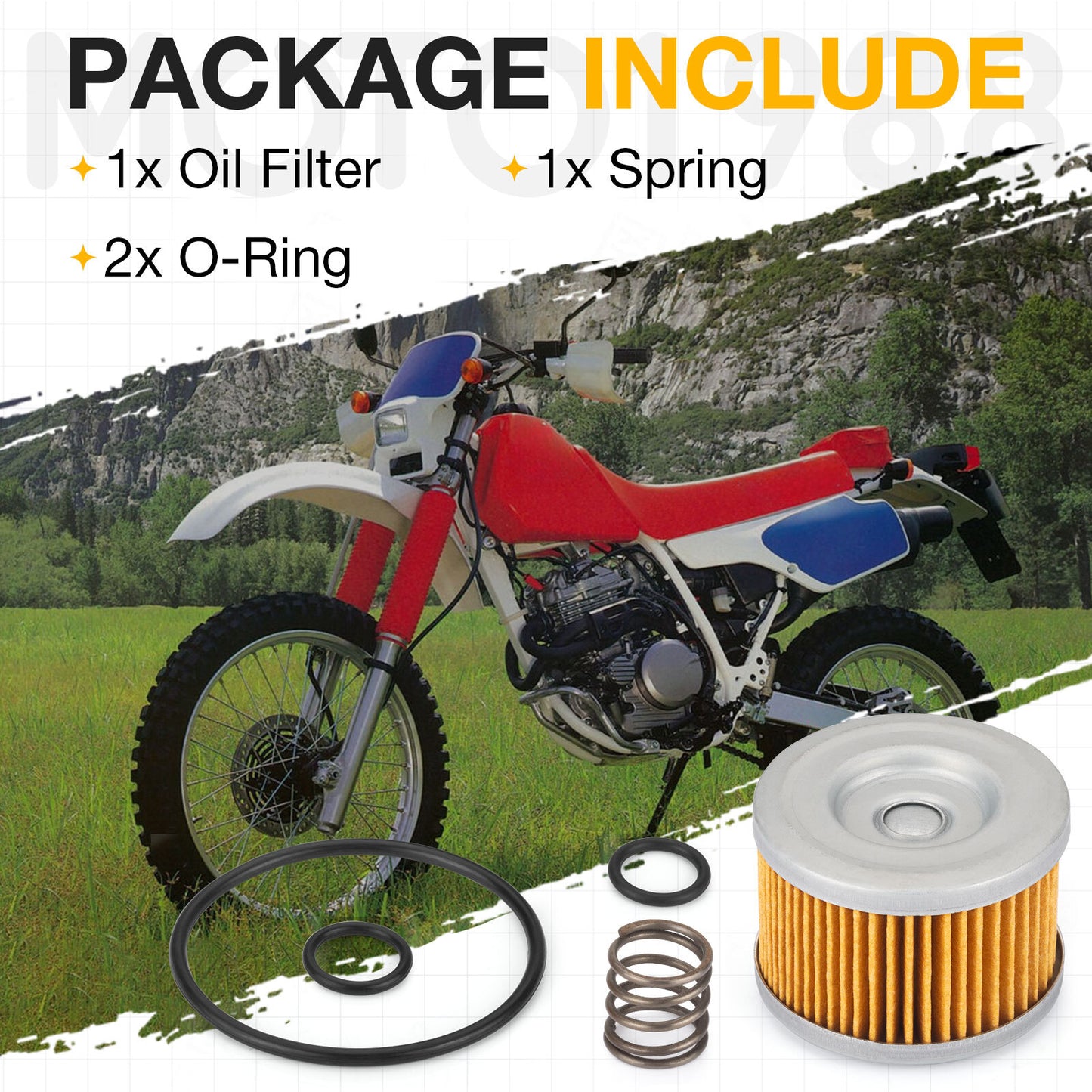 Oil Filter & Spring Kit for Honda CRF250F (2019–2023)