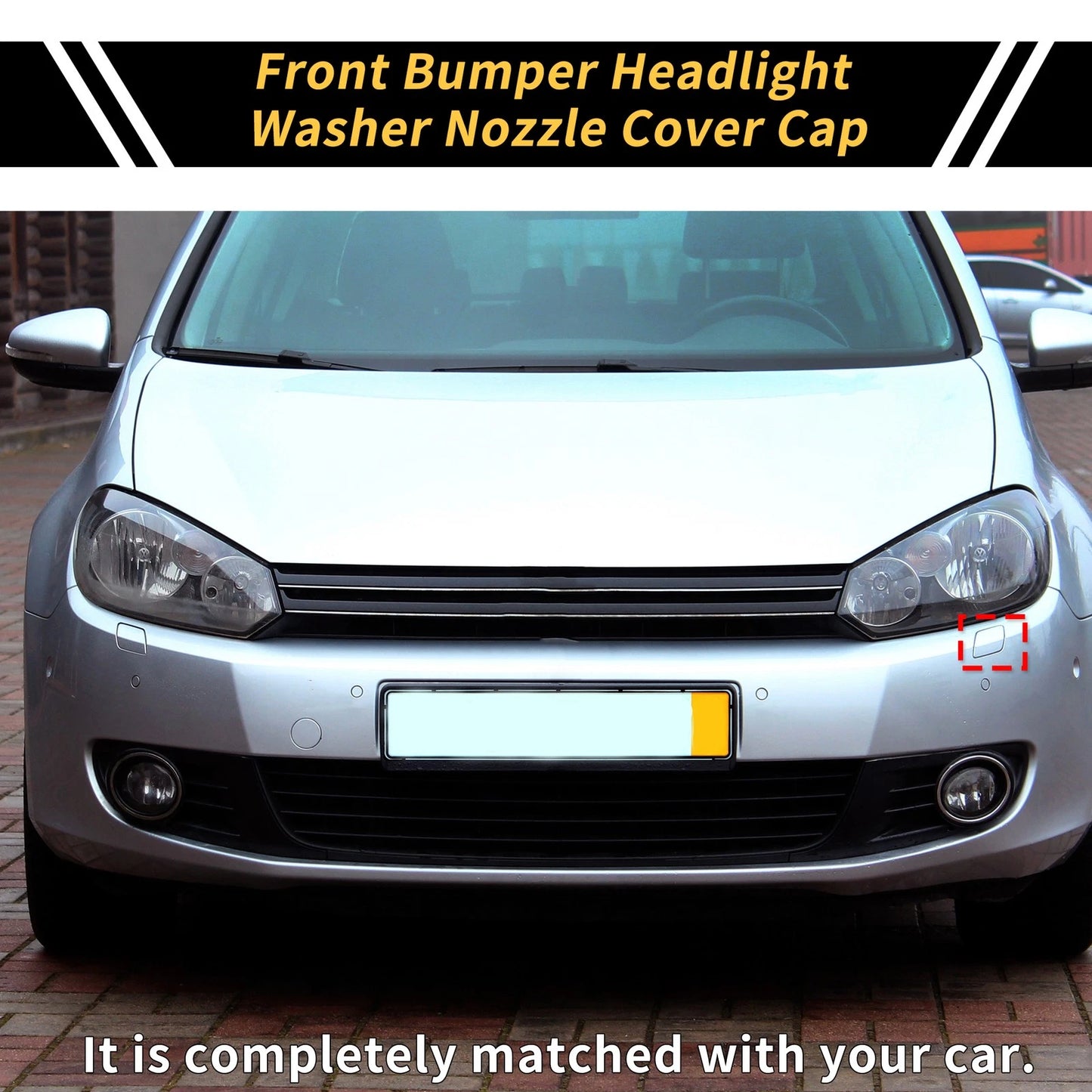 Left Headlight Washer Nozzle Cover Cap for VW Golf 6 MK6 GTI (2009–2013)