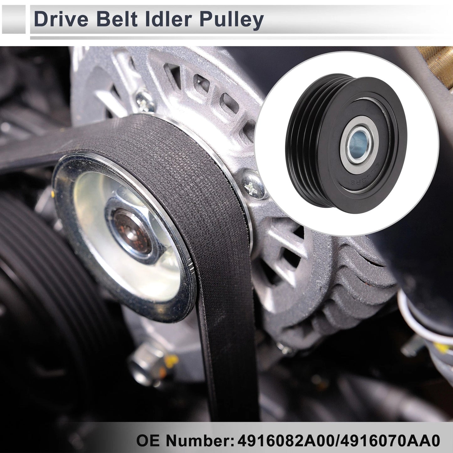 Drive Belt Idler Pulley for Suzuki Swift (2005–2022) No. 4916082A00