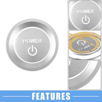 Ignition Button Sticker for Honda Accord (2018–2022) Silver Tone