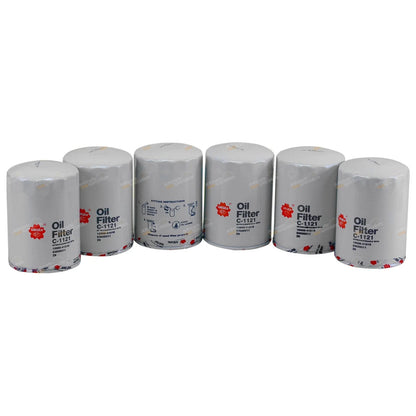 6 x Spin On Oil Filter for Ryco Z9 Cross