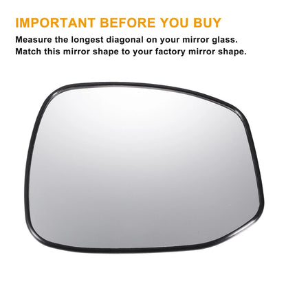 Right White Mirror Glass for Honda (Non-heated)