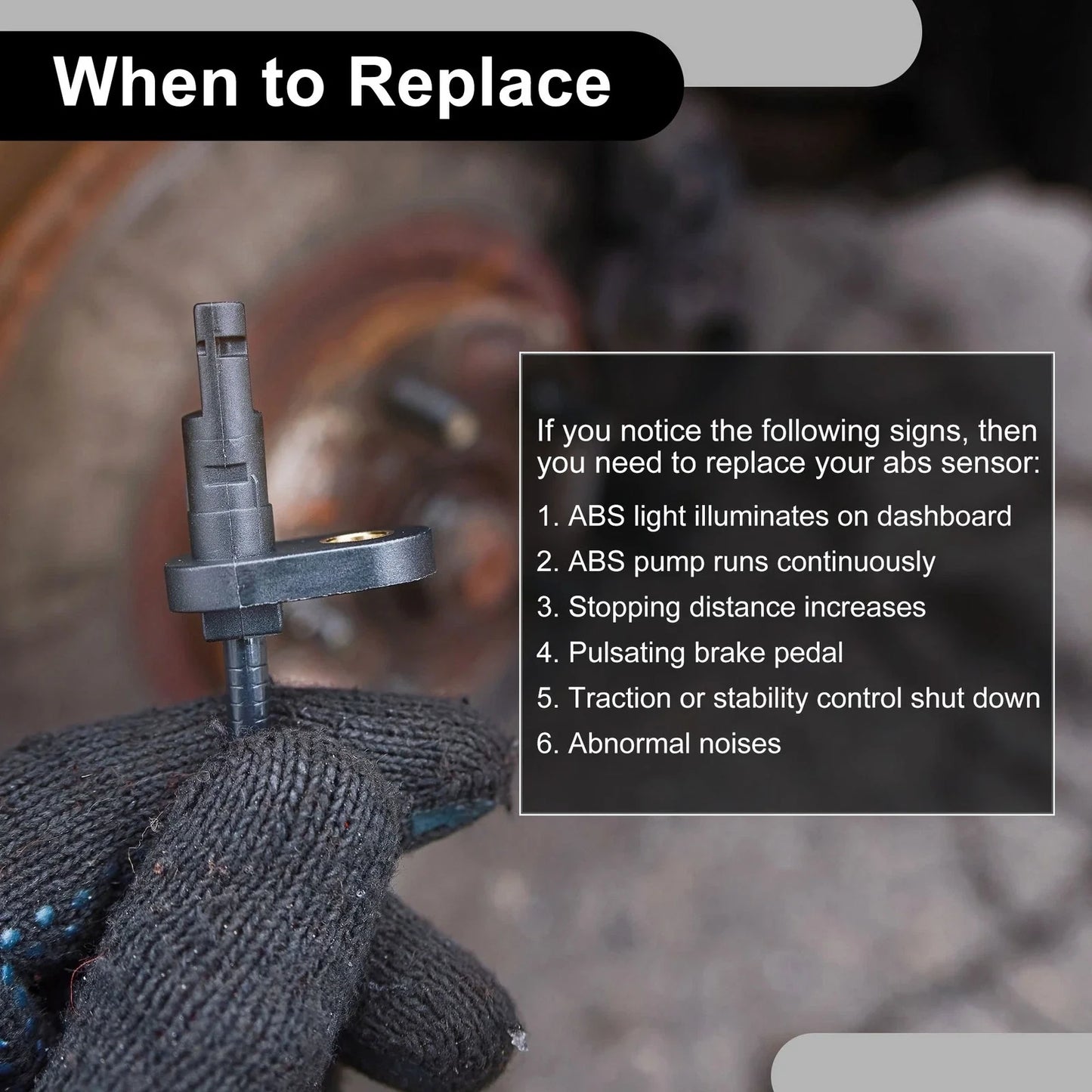 ABS Wheel Speed Sensor for Dodge Ram 1500 Laramie SLT 5.7L (2002-2008)