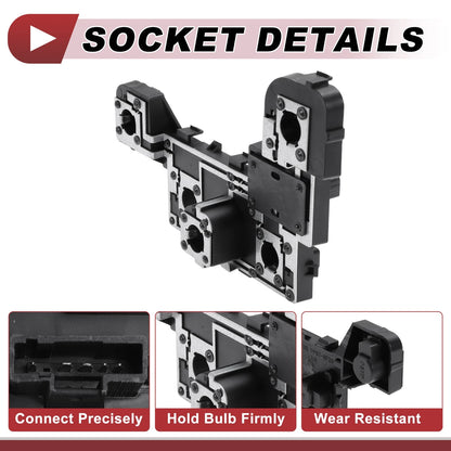 Left Tail Light Socket for Peugeot 307 T63 (2008–2012) Lamp Bulb Connector
