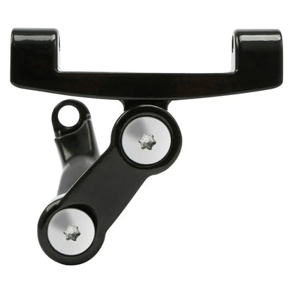 Chrome/Blk Passenger Adjustable Footboard Mount for Harley Touring (1993-2025)