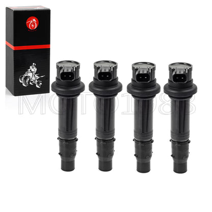 Set of 4 Ignition Coils for Yamaha YZF R6 R6S R1 FZ1 Vmax 1700