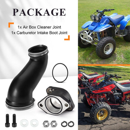 Air Box Cleaner Joint with Carburetor Intake Boot for Yamaha Warrior 350 (1997–2004)