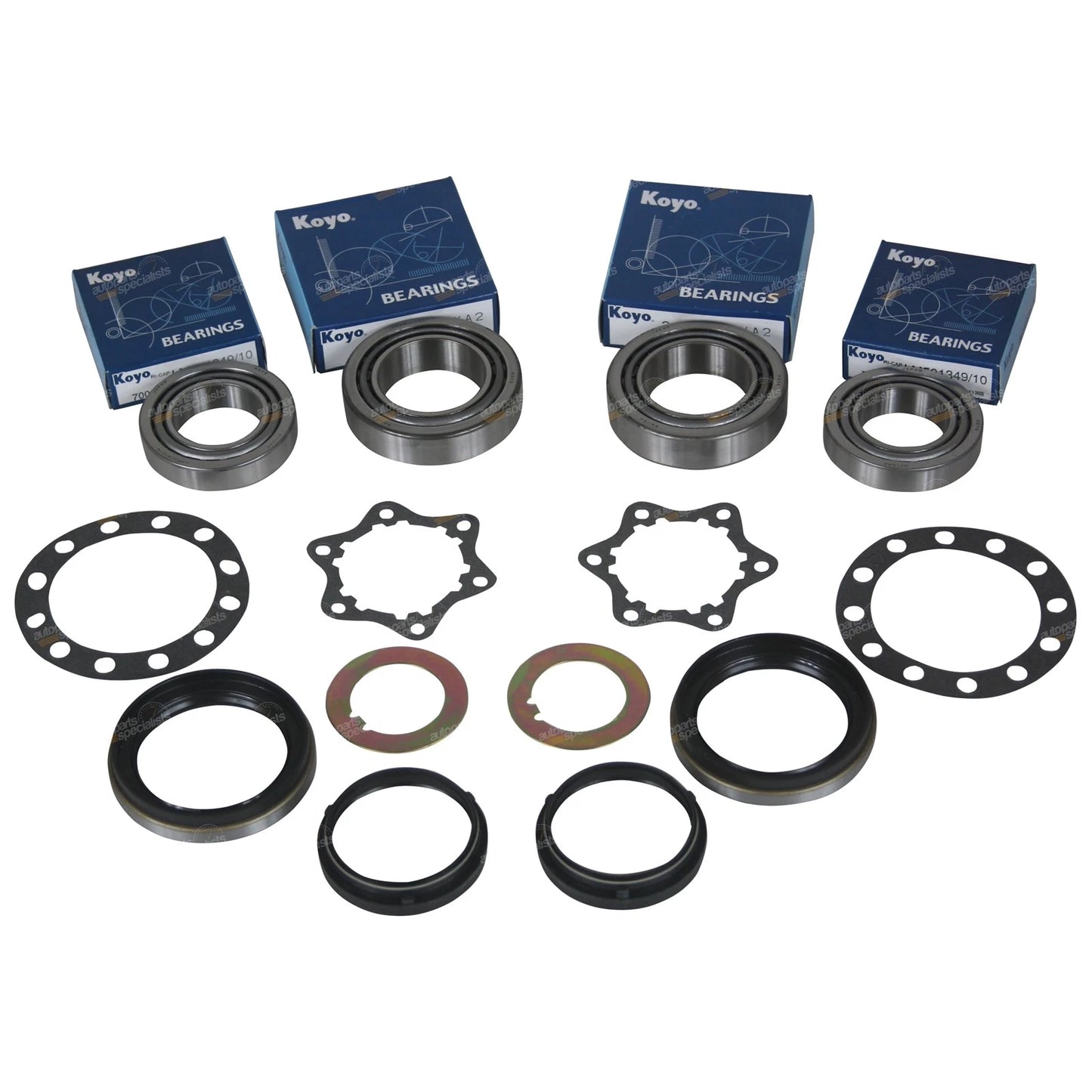 2 Front Wheel Bearing and Oil Seal Kits for Ford Maverick 4x4 (1988–1994)