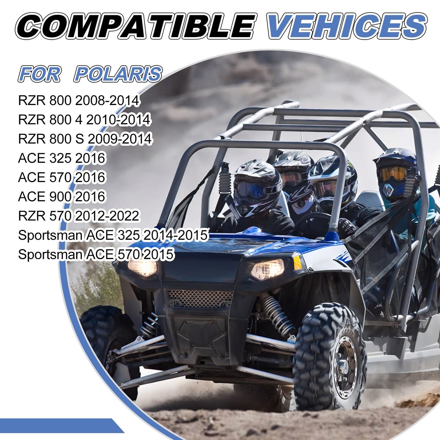Aluminum Radiator for Polaris RZR 570, RZR 800 (2012–2022, 2008–2014)