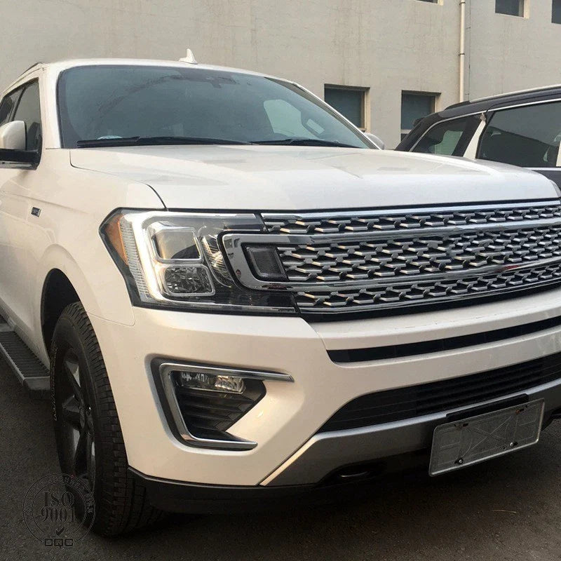 Chrome Front Fog Light Lamp Cover Trim for Ford Expedition (2018–2021)