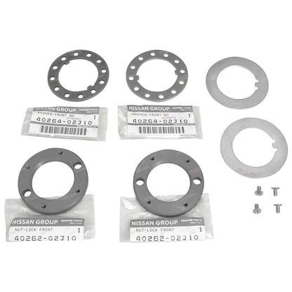 Front Hub Nut Upgrade Kit for Nissan Patrol GQ Y60 GU Y61 (1988–2016)