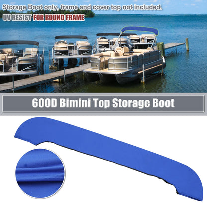 Bimini Top Storage Boot for Boat (85"-90" W) 600D Marine Grade Polyester