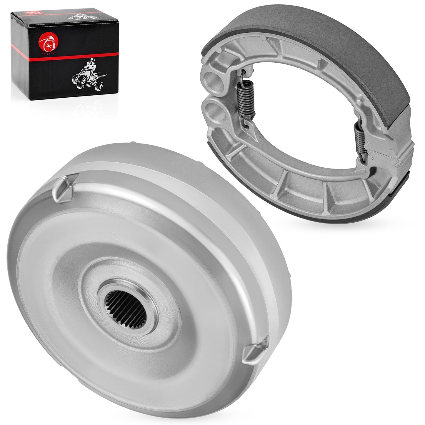 Rear Brake Drum Hub & Shoes for Honda Foreman 400 TRX400FW (1995–2003)