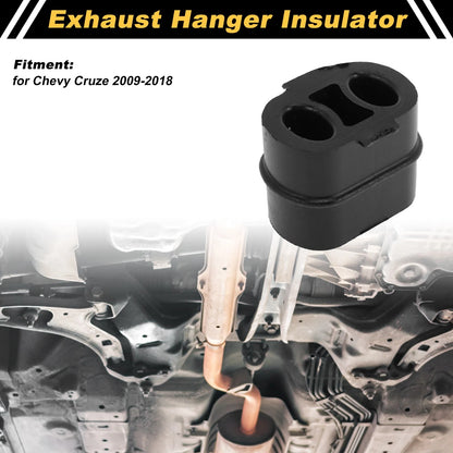 Muffler Exhaust Hanger for Chevy Cruze (2009–2018) 13276148 Rubber Black 1 pcs