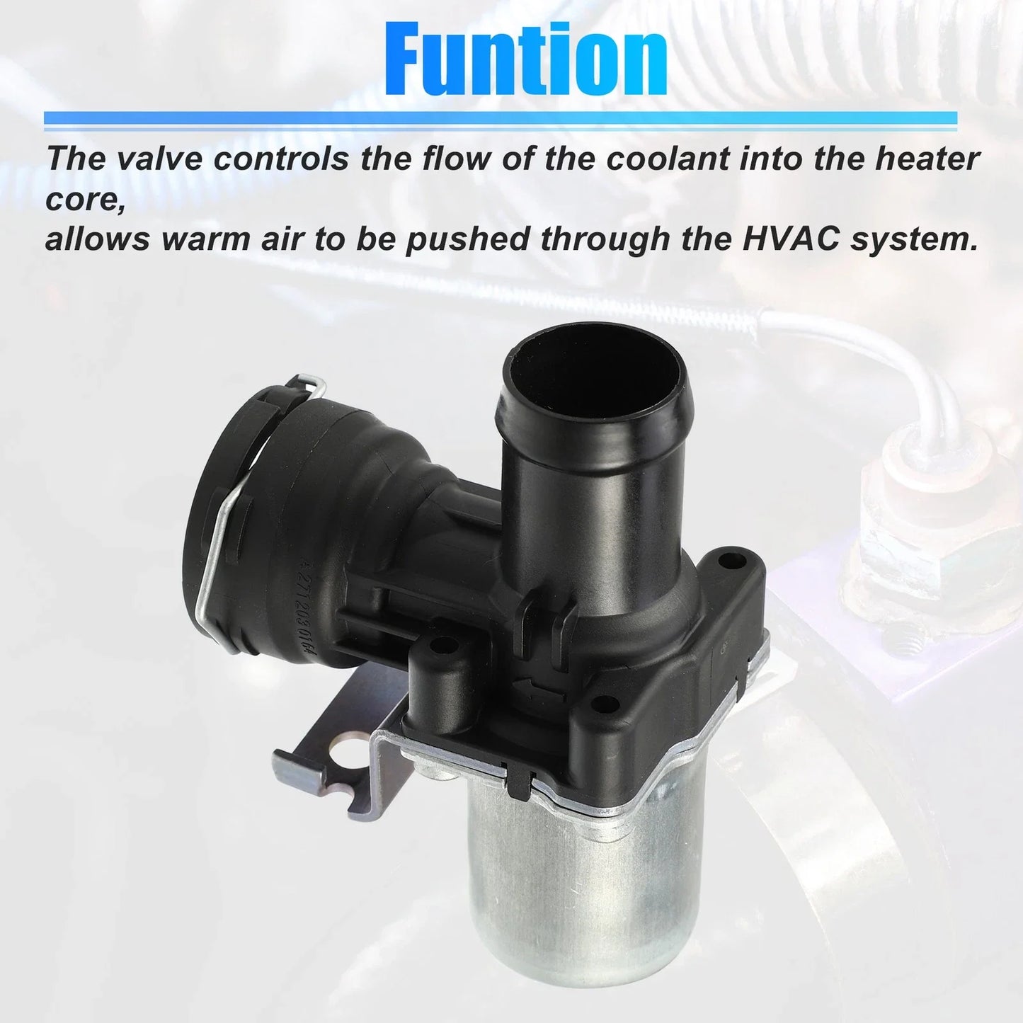 Car Engine Heater Control Valve Solenoid for Mercedes-Benz C250 (2012-2015)