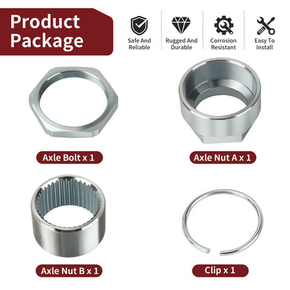 Axle Lock Jam Sleeve Nut Bolt Clip for Honda Sportrax 400 TRX400EX (1999–2008)