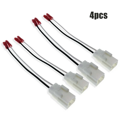 4 x Speaker Wiring Harness Adapter Connector for Chrysler Dodge Caliber (2007-2012)