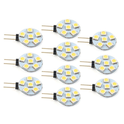 10 x DC12V G4 5050 SMD 6 LED Bulb Lamp for Car
