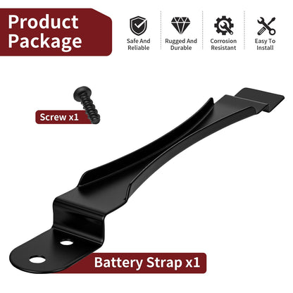 Battery Strap Hold Down Bracket for Polaris RZR 900 1000 XP 4 S Turbo (2015–2021)