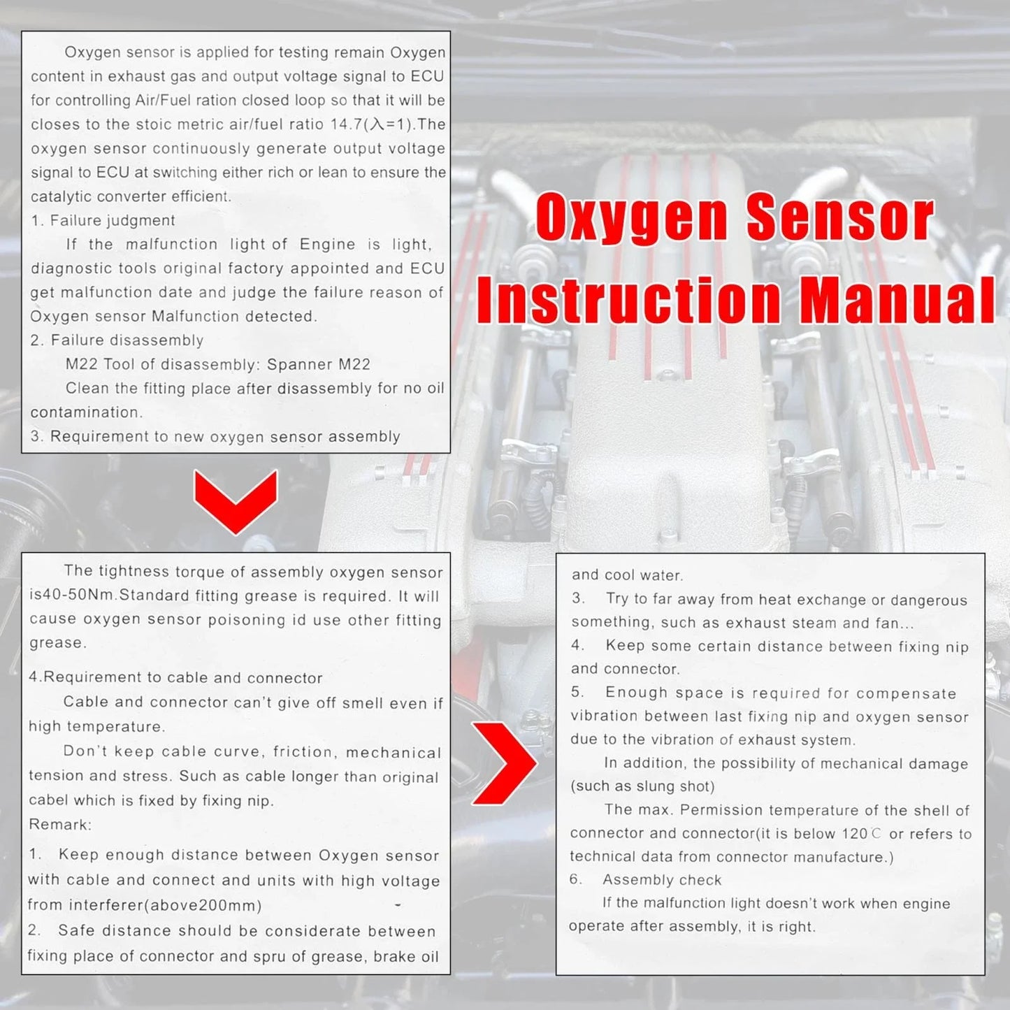 Oxygen Sensor Air Fuel Ratio Upstream O2 Sensor for BMW X5 (2011-2017)