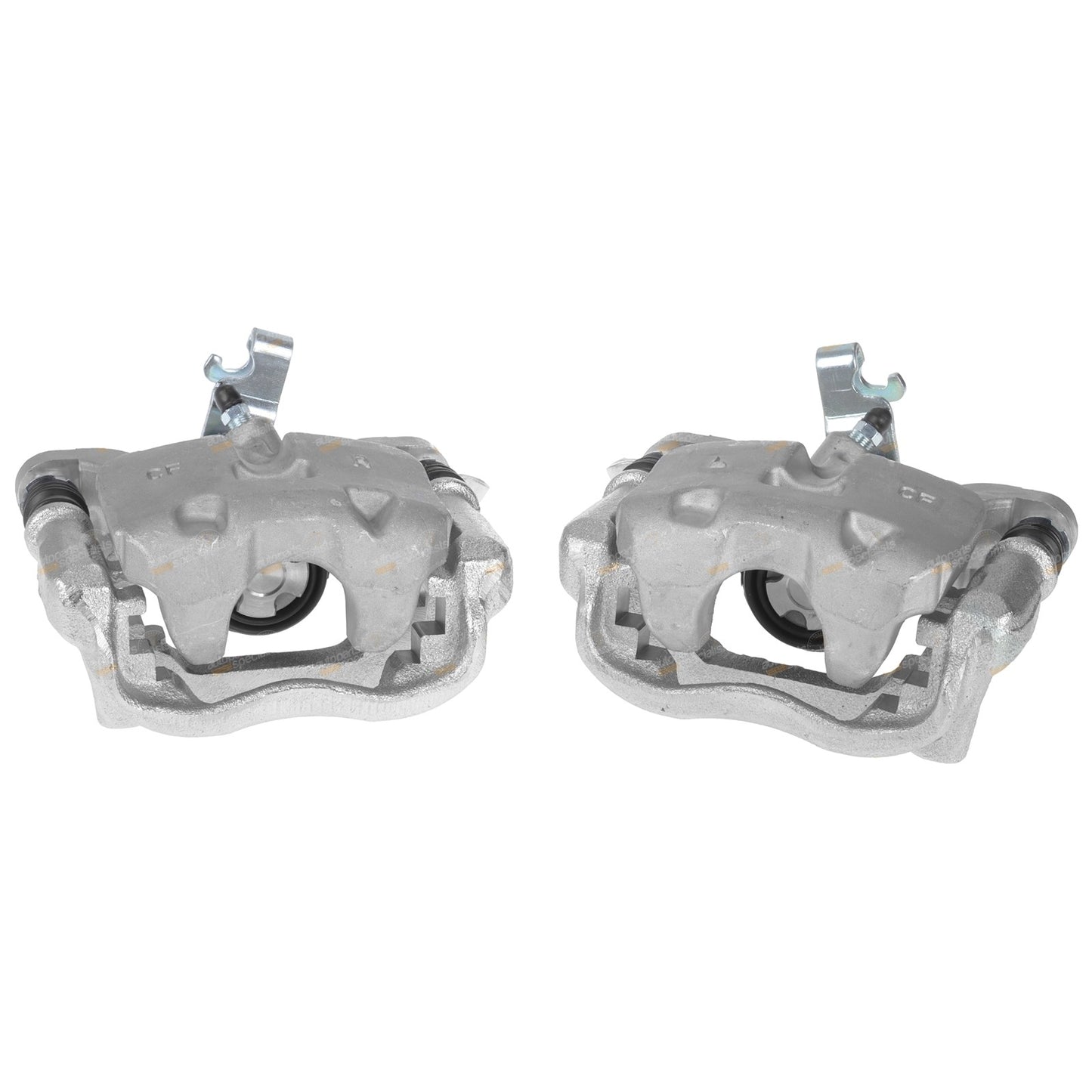 Set of 2 Rear Disc Brake Calipers and Pads for Mazda 3 (2014–2019)