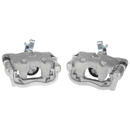 Set of 2 Rear Disc Brake Calipers and Pads for Mazda 3 (2014–2019)