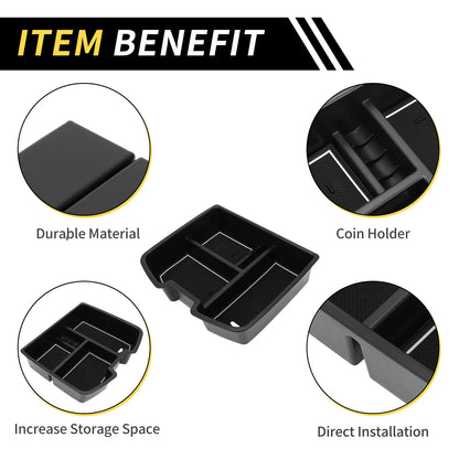 Center Console Organizer Tray for Chevy Silverado 1500, GMC (2019–2023)