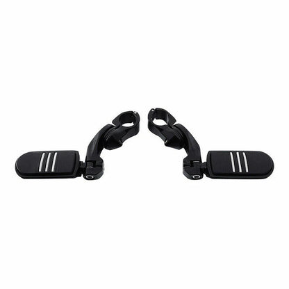 Black Engine Guard Highway Bar Footpegs for Harley Electra Glide (1997-2008)