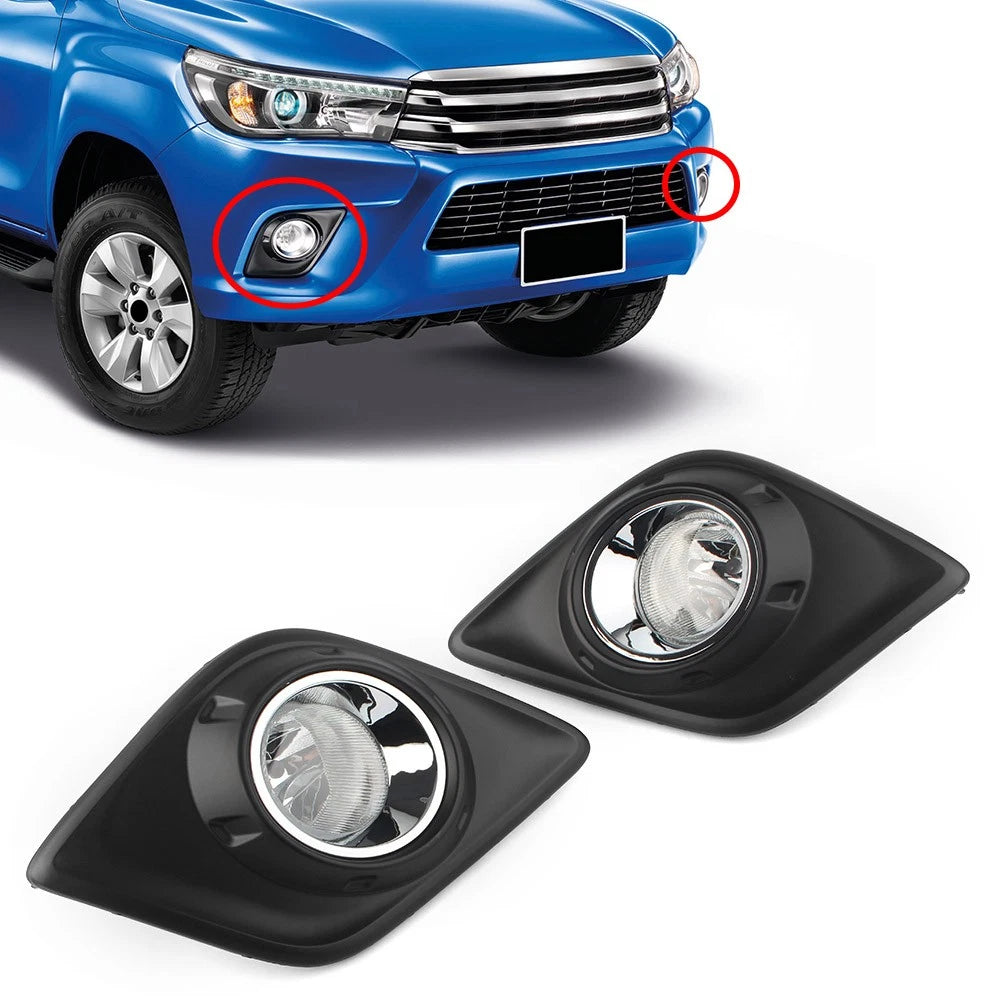 Pair Front Fog Light Grille Cover for Toyota Corolla (2007–2010)