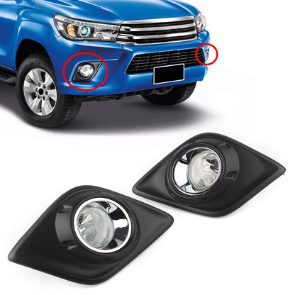 Pair Front Fog Light Grille Cover for Toyota Corolla (2007–2010)