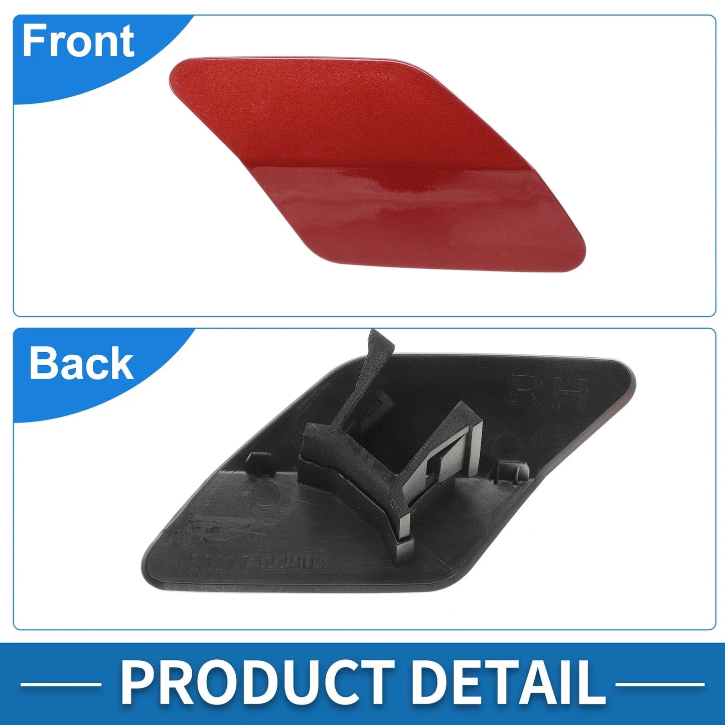 Front Right Washer Nozzle Cover Cap for BMW X6 (2015-2019)