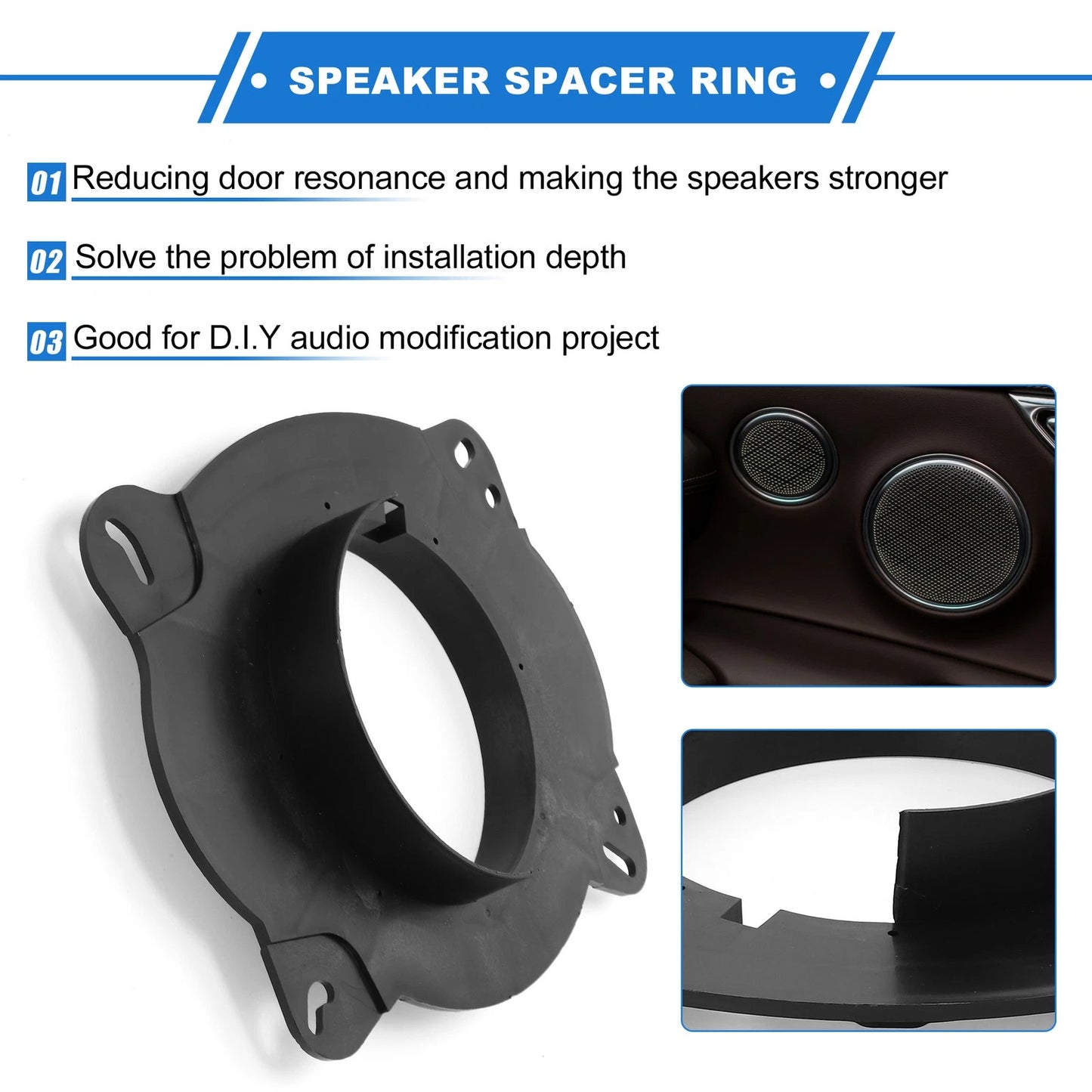 2X Speaker Spacer Ring for Lexus ES350 (6.5")