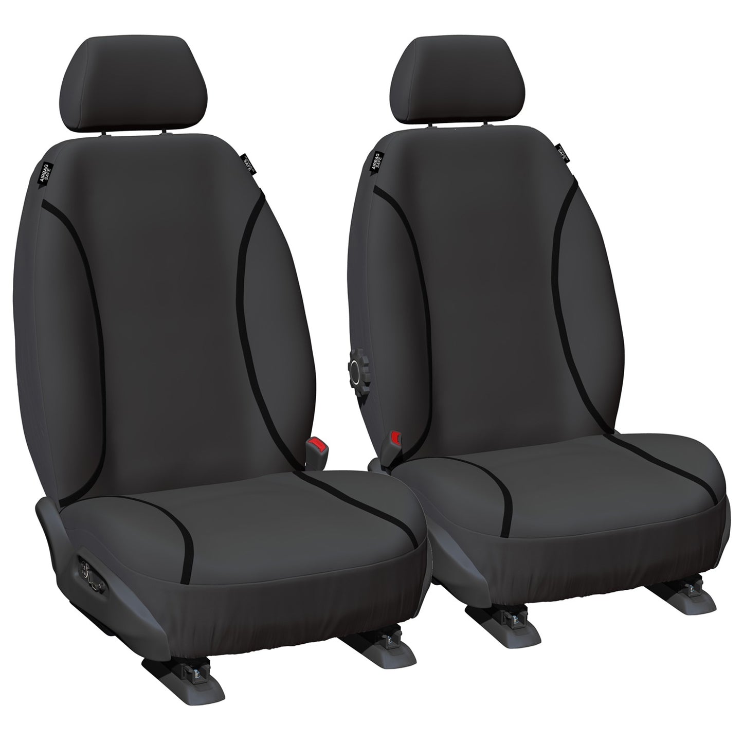 Set of 2 Tailor Made Grey Canvas Car Seat Covers for Lexus LX470 (1998–2007)