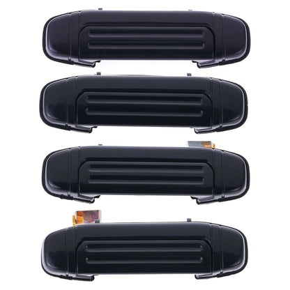 Set of 4 Door Handles for Mitsubishi Pajero (1991–2000) Black