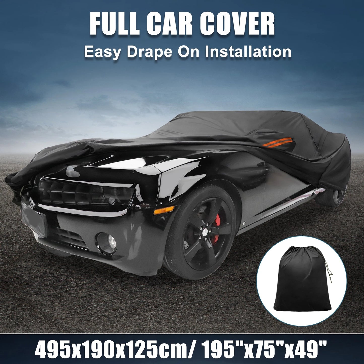 Waterproof Aluminum Film Car Cover for Chevy Camaro (2010–2021)