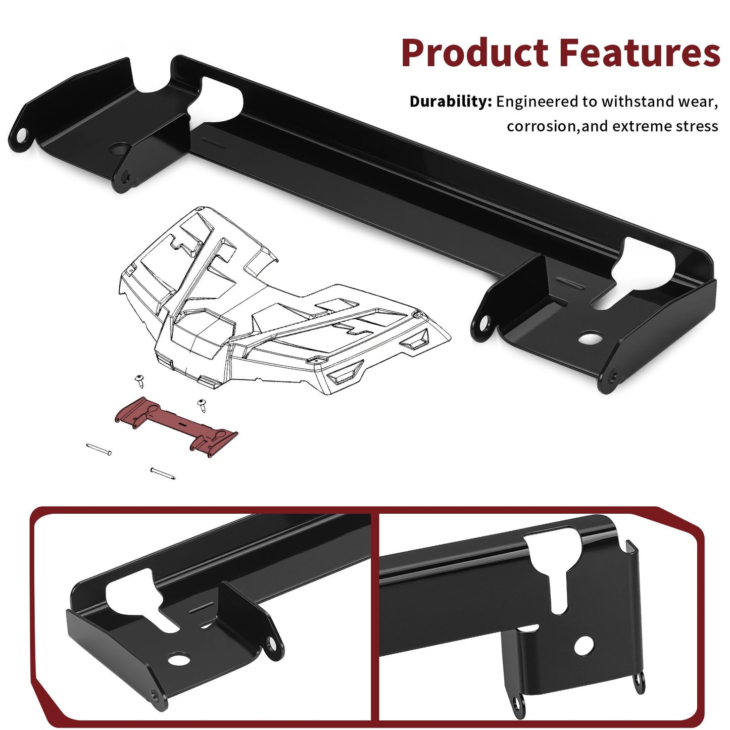 Front Rack Pivot Bracket for Polaris Sportsman 400 450 500 570 800 (2000–2023)