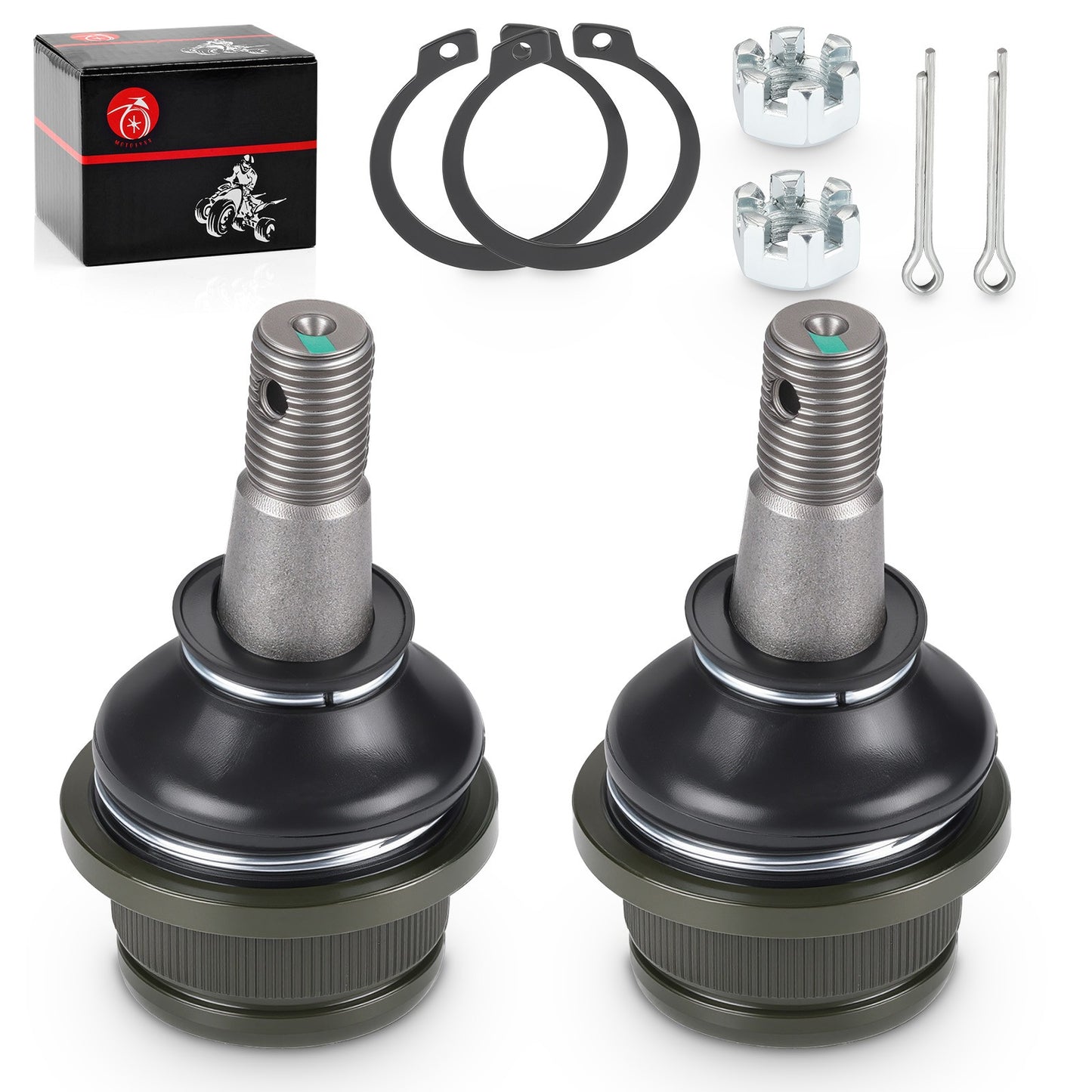 2X Lower Ball Joints for Kawasaki Mule 2510 2520 (1993–2000)