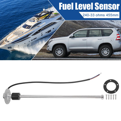 Set of 2 Fuel Level Sensors for Boat Car (240-33 Ohms, 400mm)