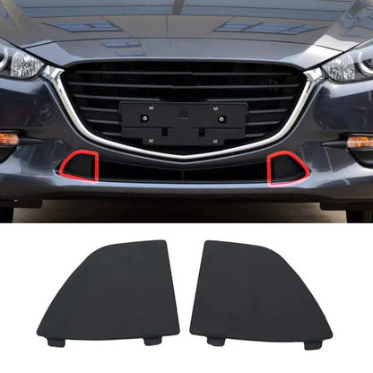 Front Bumper Lower Grille Tow Eye Covers for Mazda 3 (2017-2018)