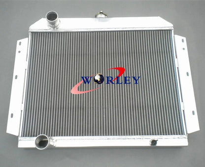 3 Row Aluminum Radiator with Fan for International Scout V8 (1966–1969)