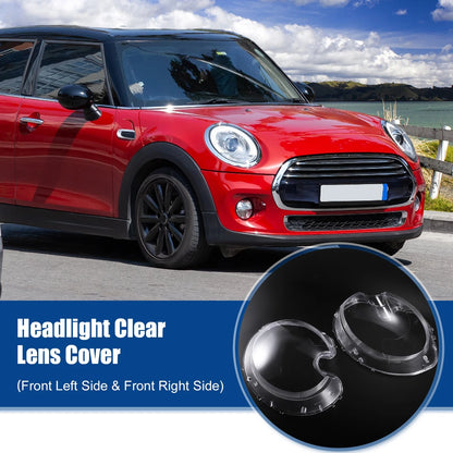 Pair Headlight Clear Lens Cover for Mini R56 Cooper Hatchback (2007–2013) No. 63127270023