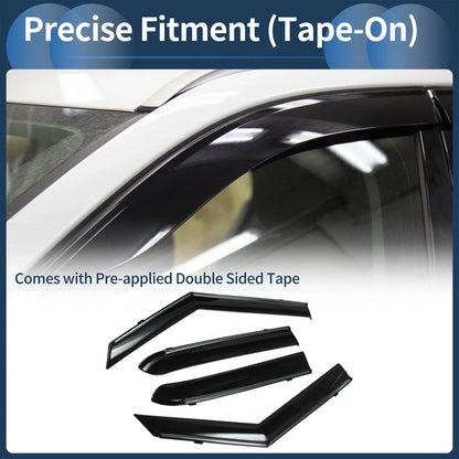 Window Deflectors for Chevrolet Trailblazer 2021 Side Window Vent Visors Black