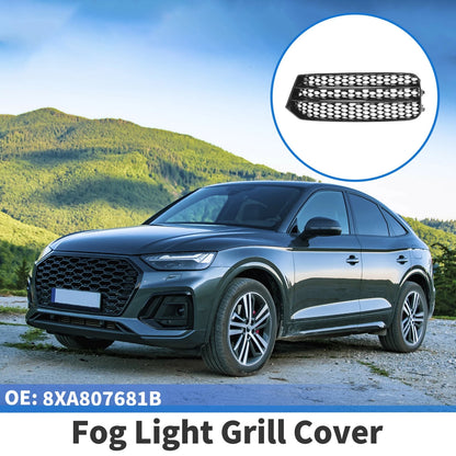 1pc Fog Light Grill for Audi A1 (No. 8XA807681B, Honeycomb Black)