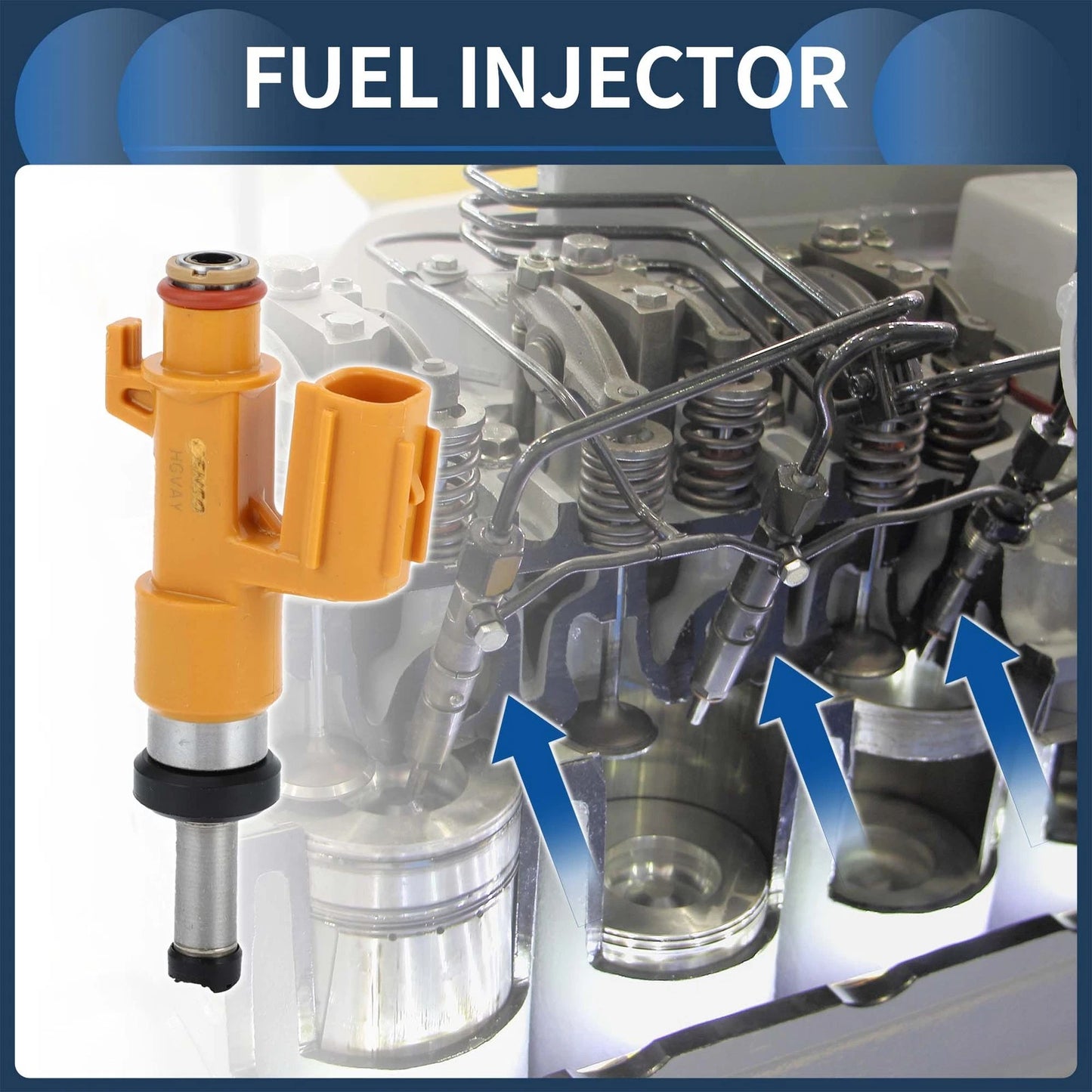 Fuel Injector No.23209-09330 for Lexus ES350 (2019–2023) Yellow