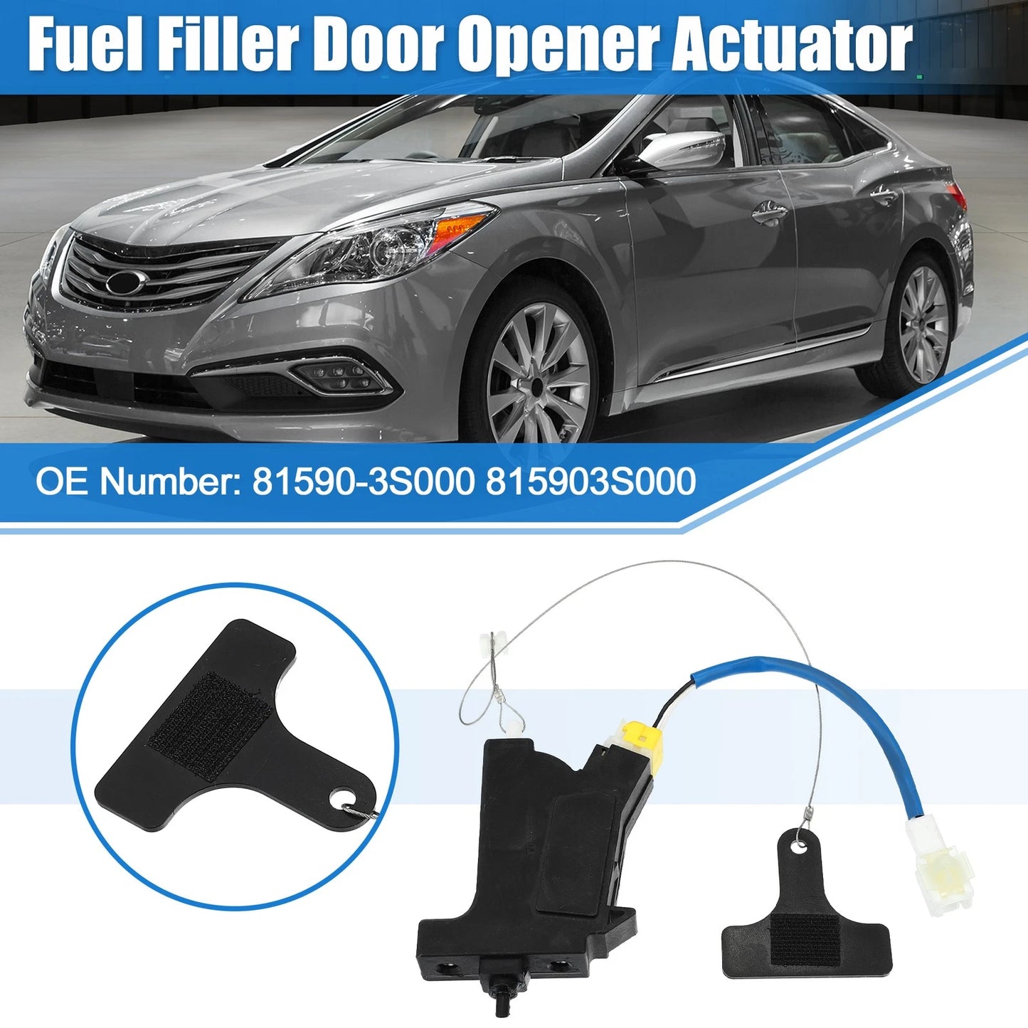 Fuel Filler Door Opener Release Actuator for Hyundai Sonata (2009–2014) 81590-3S000