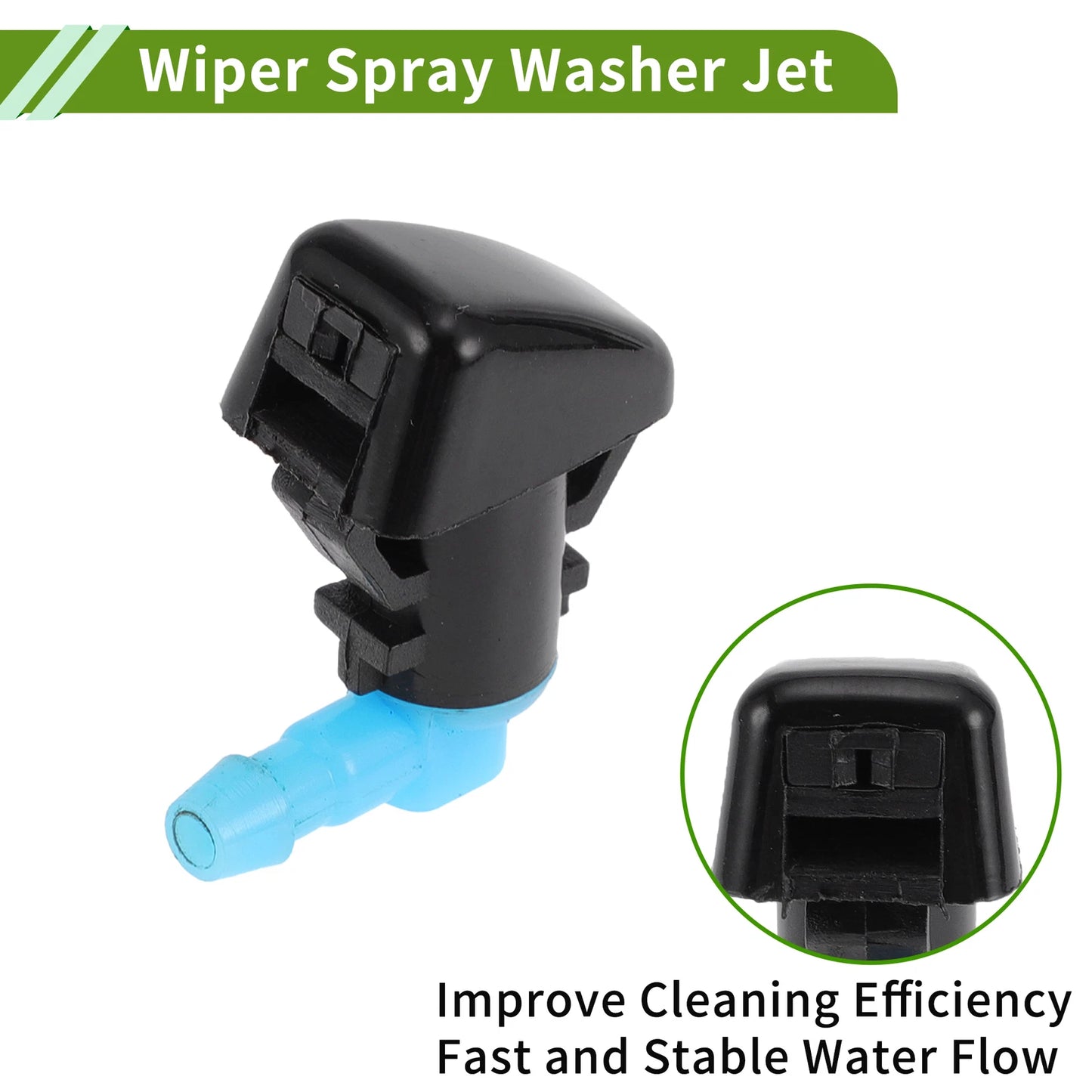 Windshield Washer Nozzle Set with Hose Connector for Ford (2011–2014) No.BT4Z17603A