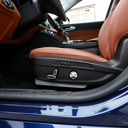 6 x ABS Seat Button Trim for Alfa Romeo Giulia/Stelvio (2017–2021)